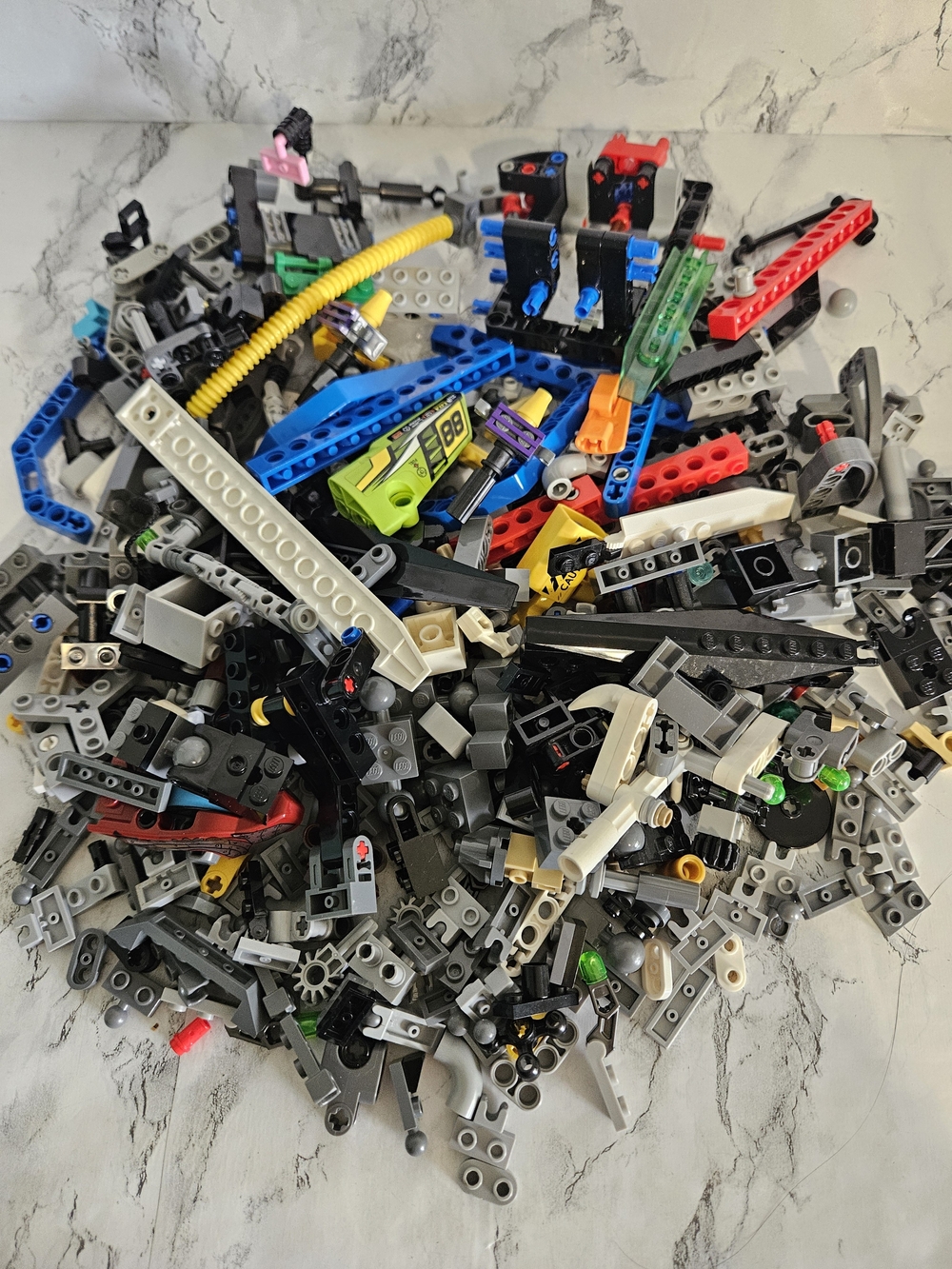 Lego Techn8c Mixed Construction Toy Parts - Assorted Colors